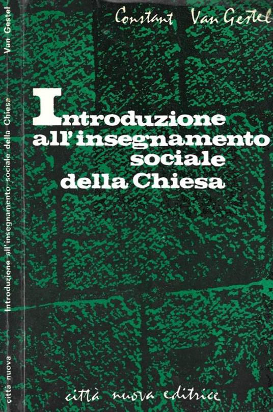 Introduzione all'insegnamento sociale della Chiesa - copertina