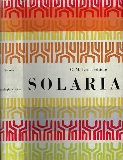 Antologia di Solaria - copertina