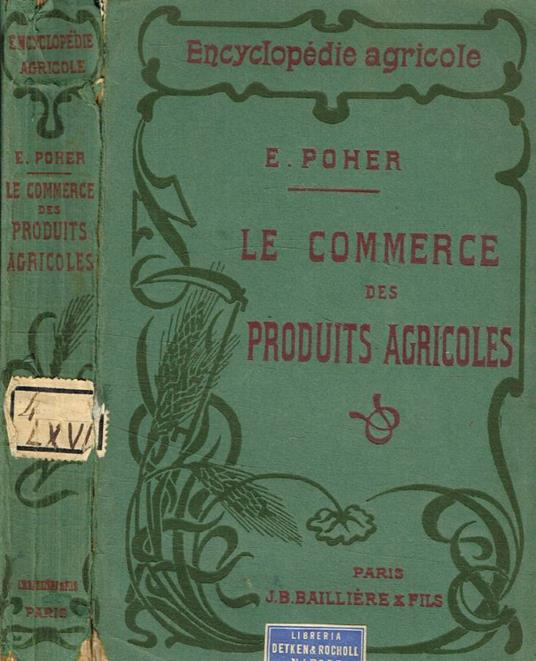Le commerce des produits agricoles - copertina
