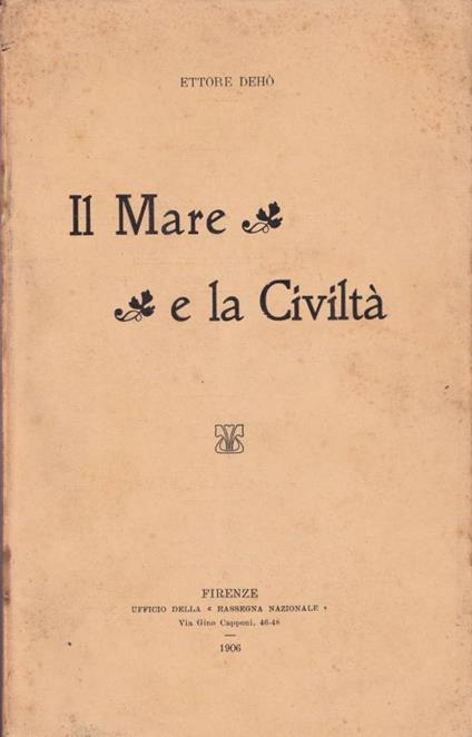 Il mare e la civiltà - copertina