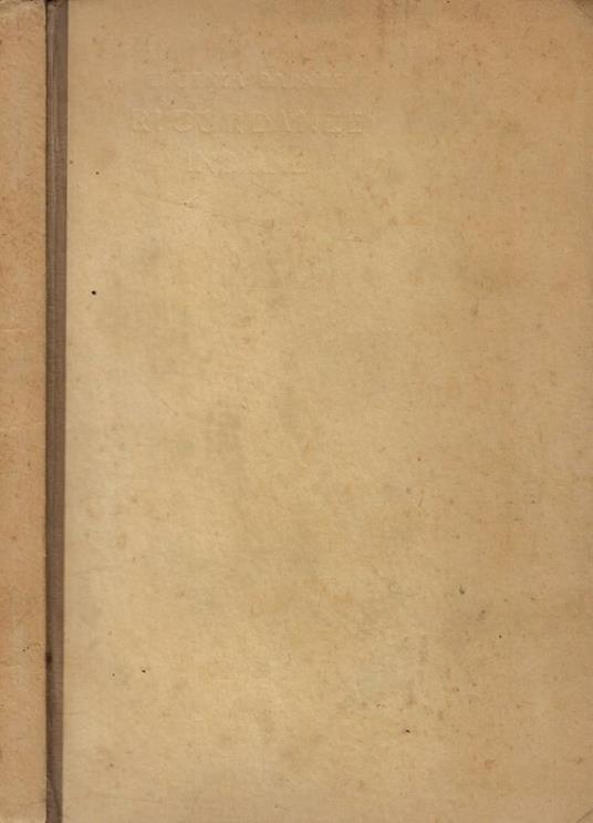 Ricordanze indiane - copertina