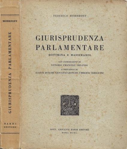 Giurisprudenza Parlamentare - copertina