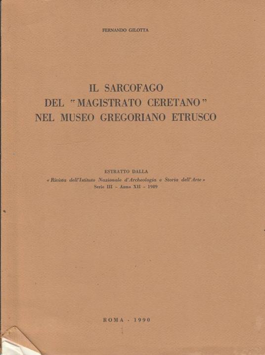 Il sarcofago del "magistrato ceretano" nel museo gregoriano etrusco - copertina