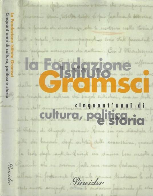 La Fondazione Istituto Gramsci - copertina