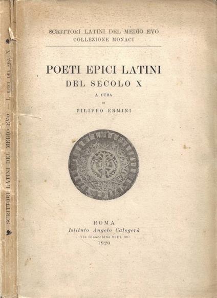 Poeti Epici Latini del Secolo X - copertina