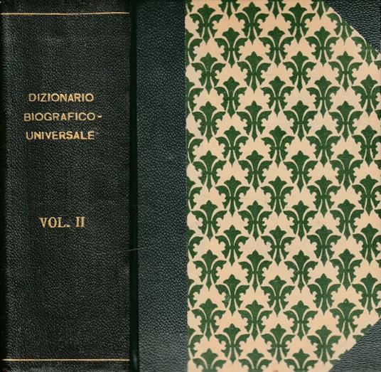 Dizionario biografico universale vol II - copertina