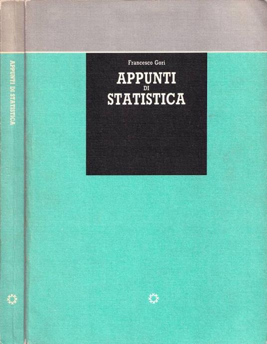 Appunti di statistica (Autografo) - copertina