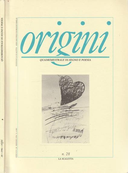 Origini anno X, n 28, maggio 1996 - copertina