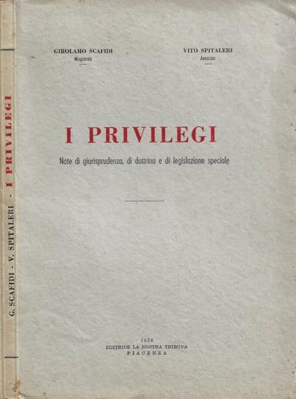 I Privilegi - copertina