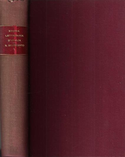 Il Settecento parte prima - copertina