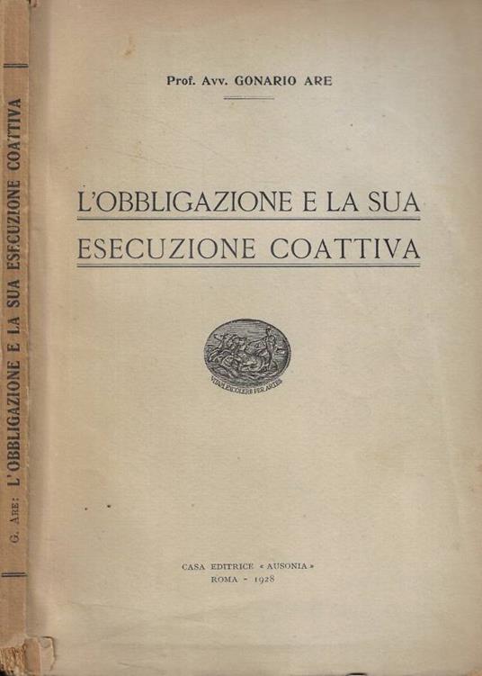 L' obbligazione e la sua esecuzione coattiva - copertina