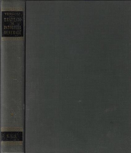 Trattato di patologia generale - copertina
