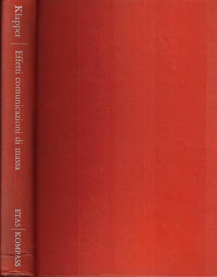 Gli effetti delle comunicazioni di massa - copertina
