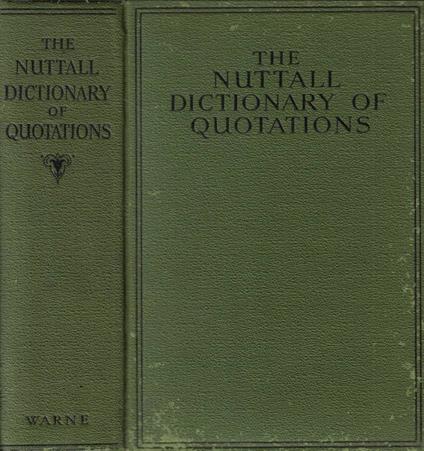The nuttall dictionary of quotations - copertina