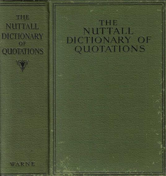 The nuttall dictionary of quotations - copertina