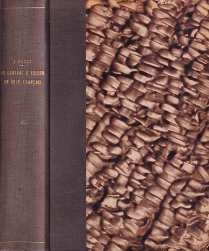 Le contrat d'édition en droit francais - copertina