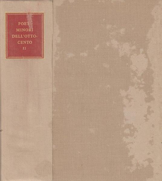 Poeti minori dell'Ottocento tomo II - copertina