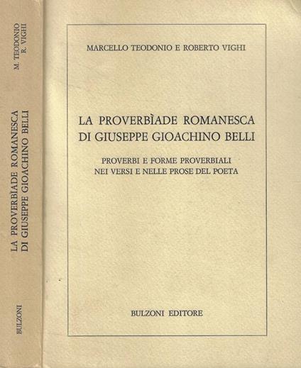 La proverbìade romanesca di Giuseppe Gioacchino Belli - copertina