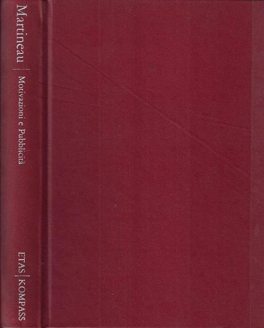 Motivazioni e pubblicità - copertina