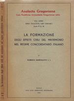 La formazione degli effetti civili del matrimonio nel regime concordatario italiano