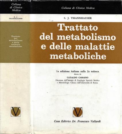 Trattato del Metabilismo e delle Malattie Metaboliche - copertina