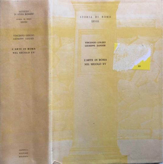 L' arte in Roma nel secolo XV - copertina