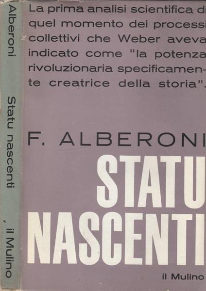 Statu nascenti - Francesco Alberoni - copertina