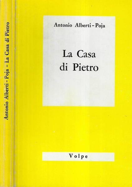 La casa di Pietro - Antonio Alberti Poja - copertina