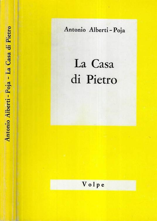 La casa di Pietro - Antonio Alberti Poja - copertina