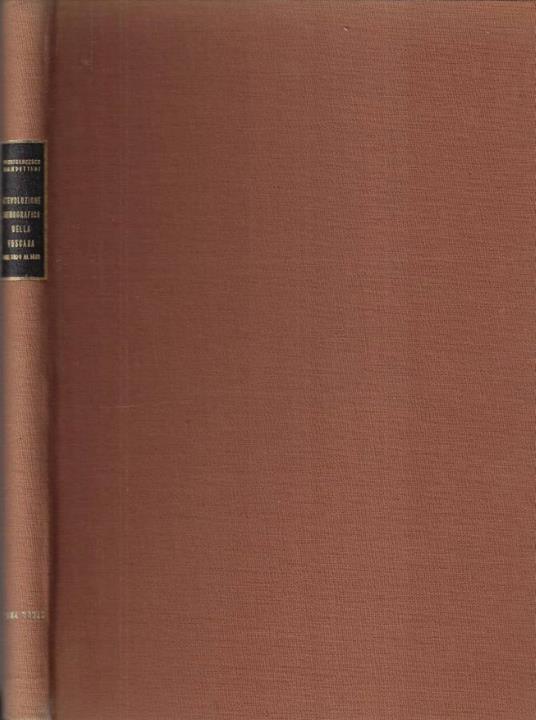 L' evoluzione demografica della Toscana dal 1810 al 1889 - Pierfrancesco Bandettini - copertina