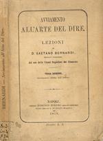 Avviamento all'arte del dire. Lezioni di D.Gaetano Bernardi