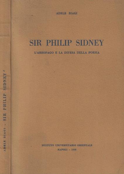 Sir Philip Sidney - Adele Biagi - copertina