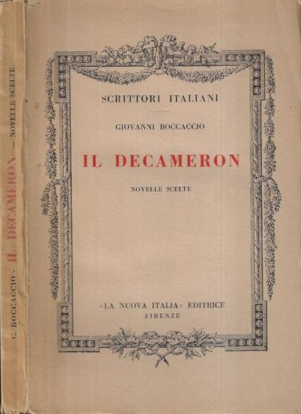 Il Decameron - Giovanni Boccaccio - copertina