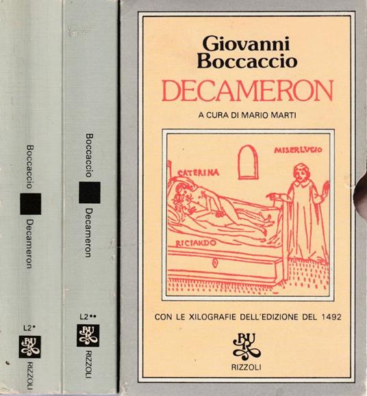Decameron - Giovanni Boccaccio - copertina