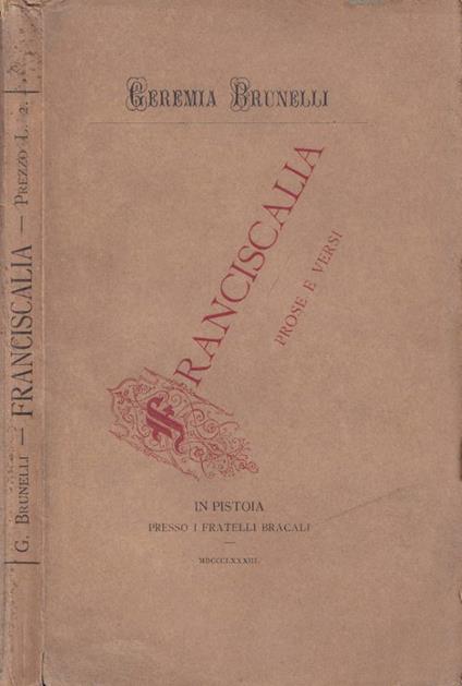 Franciscalia - Geremia Brunelli - copertina