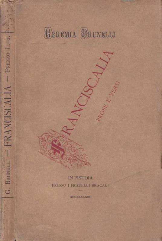 Franciscalia - Geremia Brunelli - copertina