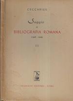 Saggio di bibliografia romana Vol. III