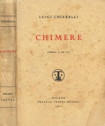 Chimere - Luigi Chiarelli - copertina