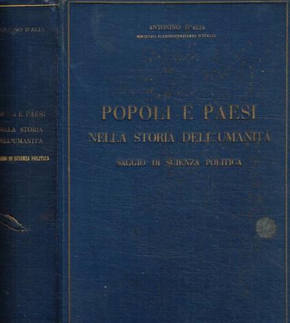 Popoli e paesi nella storia dell'umanità - Antonino D'Alia - copertina