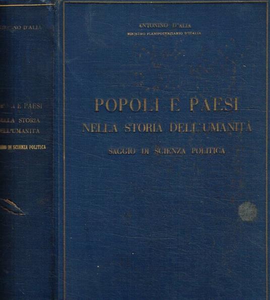 Popoli e paesi nella storia dell'umanità - Antonino D'Alia - copertina
