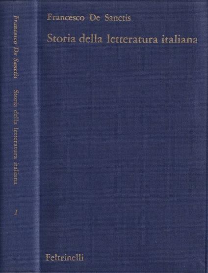 Storia della letteratura italiana, vol. I - Francesco De Sanctis - copertina