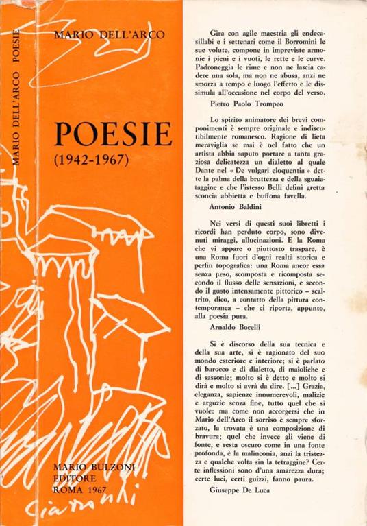 Poesie - Mario Dell'Arco - copertina