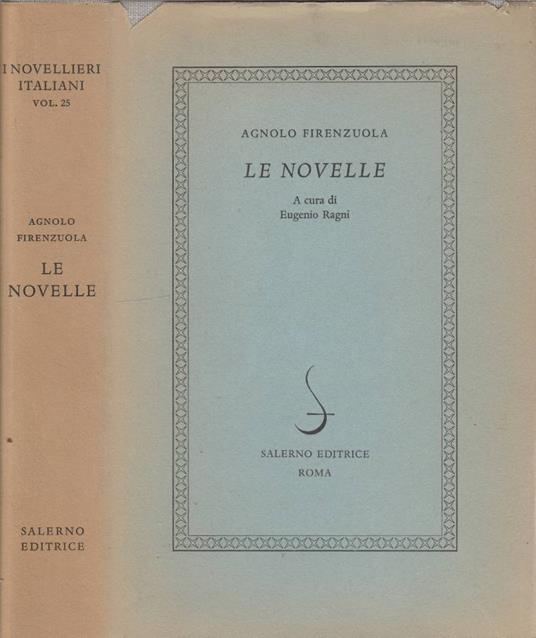 Le novelle - Agnolo Firenzuola - copertina