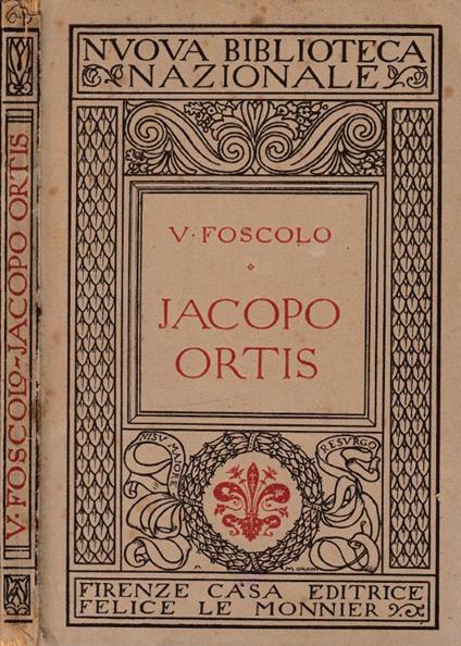 Jacopo Ortis - Ugo Foscolo - copertina