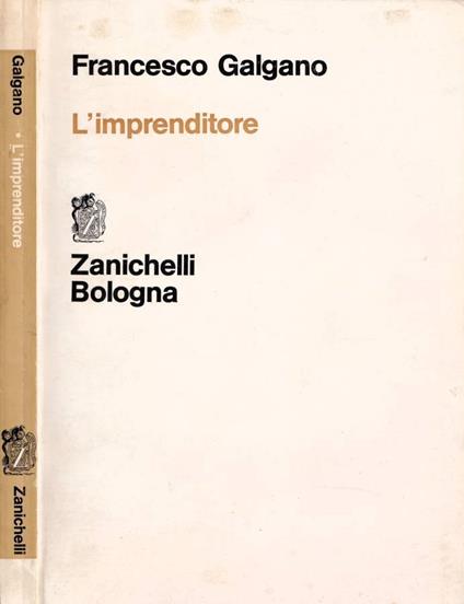 L' imprenditore - Francesco Galgano - copertina
