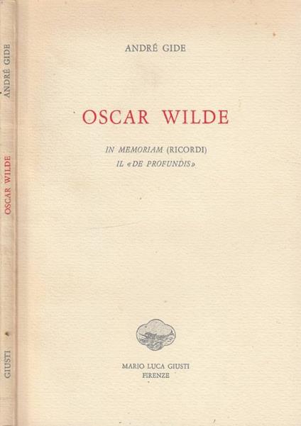 Oscar Wilde - André Gide - copertina