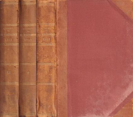 Del rinnovamento civile d'Italia, vol. I-III - Vincenzo Gioberti - copertina