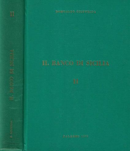 Il Banco di Sicilia - Romualdo Giuffrida - copertina