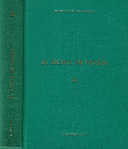 Il Banco di Sicilia - Romualdo Giuffrida - copertina