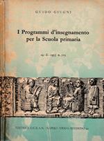 I programmi d'insegnamento per la Scuola primaria